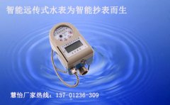 智能远传式水表为智能抄表而生