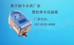 数字插卡水表厂家慧怡寒冬送温暖
