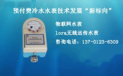 预付费冷水水表技术发展“新标向”